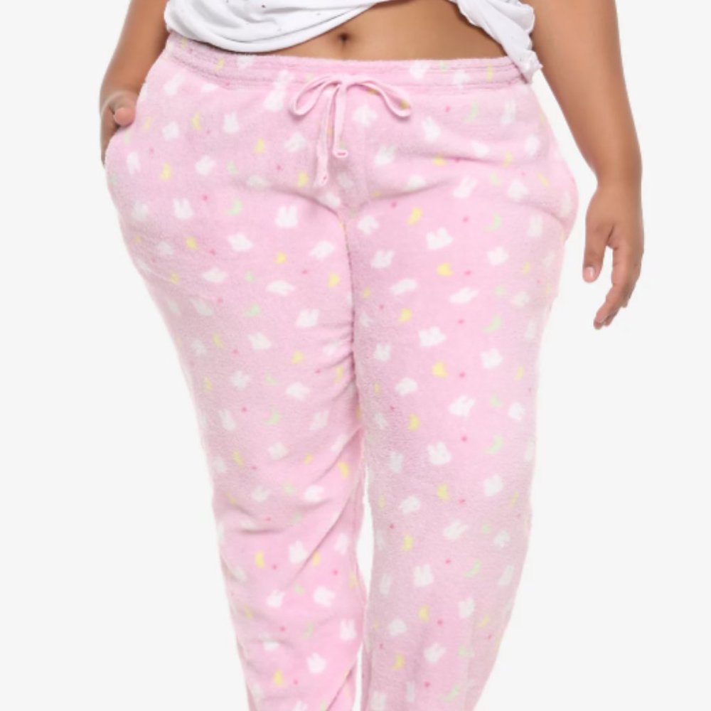 HOT TOPIC Sailor Moon Bunnies & Moons Girls Plush Pajama Pants